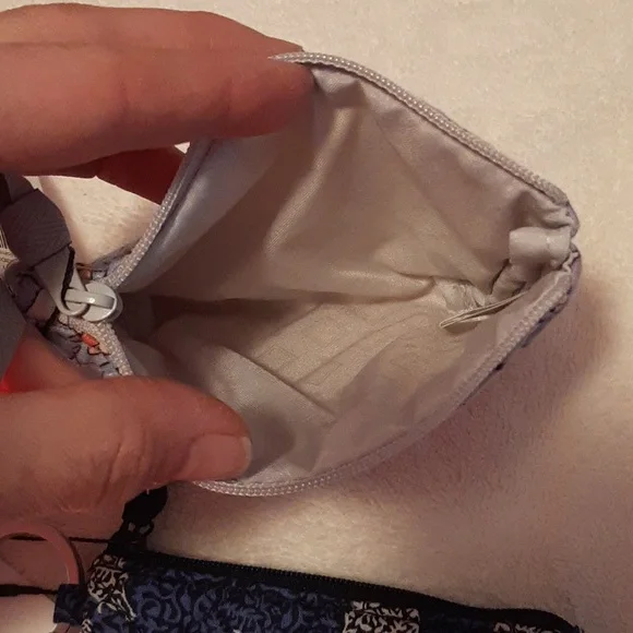 Vera Bradley bundle zip ID case & coin purse prints aloha blooms seahorse of cou - Picture 4 of 5